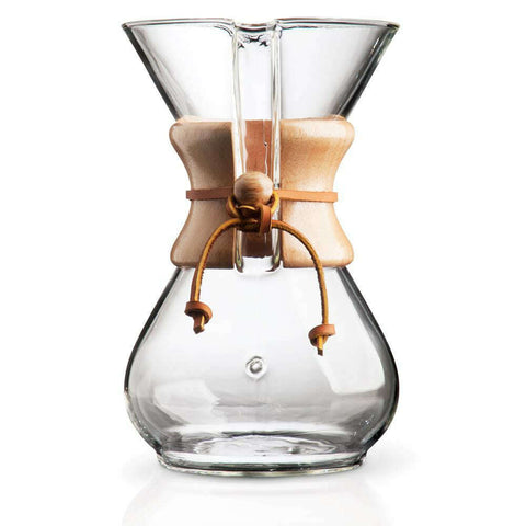 Chemex® 8-Cup Pour-Over Wood Collar Glass Coffee Maker