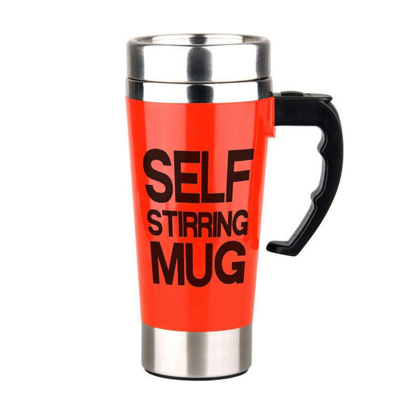 500ML Self Stirring Mug Double Layer Stainless Steel Thermos Coffee Mixing Cup Electric Smart Mixer Thermal Cup With Handle